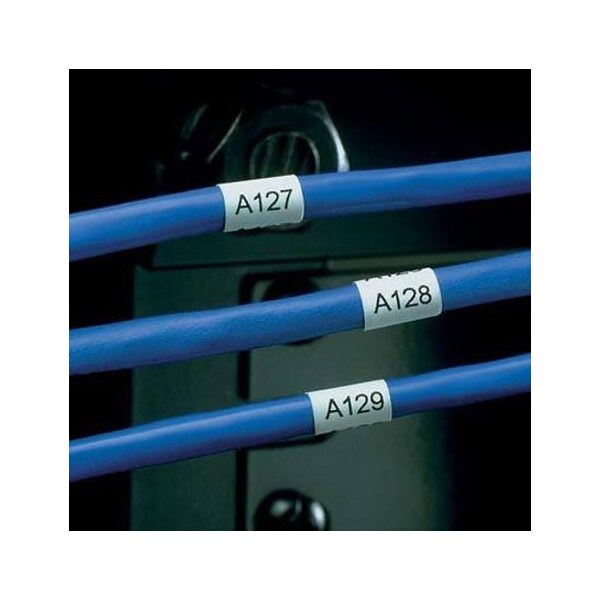 Non Laminated Label, 1/2" Label W, 3/4" Label H, White